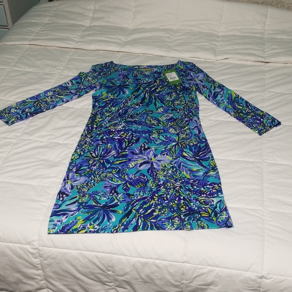 🌴 Lilly Pulitzer XS Hollee Dress in Sneak a Beak - Picture 3 of 6